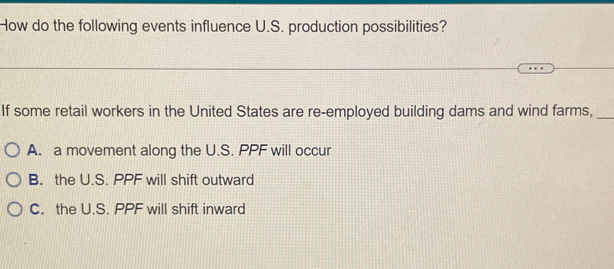 How do the following events influence U . S .