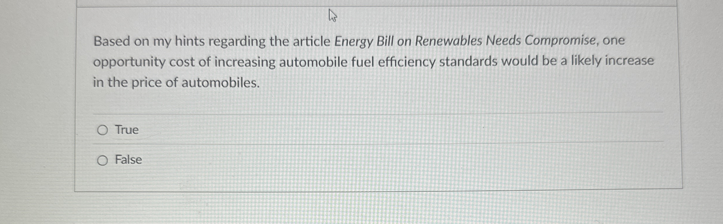 Based on my hints regarding the article Energy