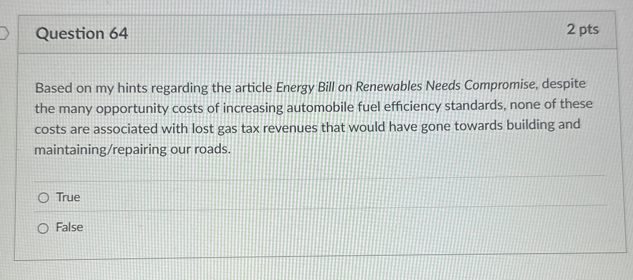 Question 6 4 2 pts Based on my hints regarding