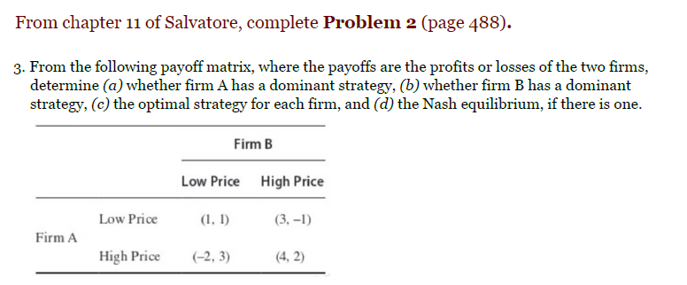 From chapter 1 1 of Salvatore, complete Problem 2