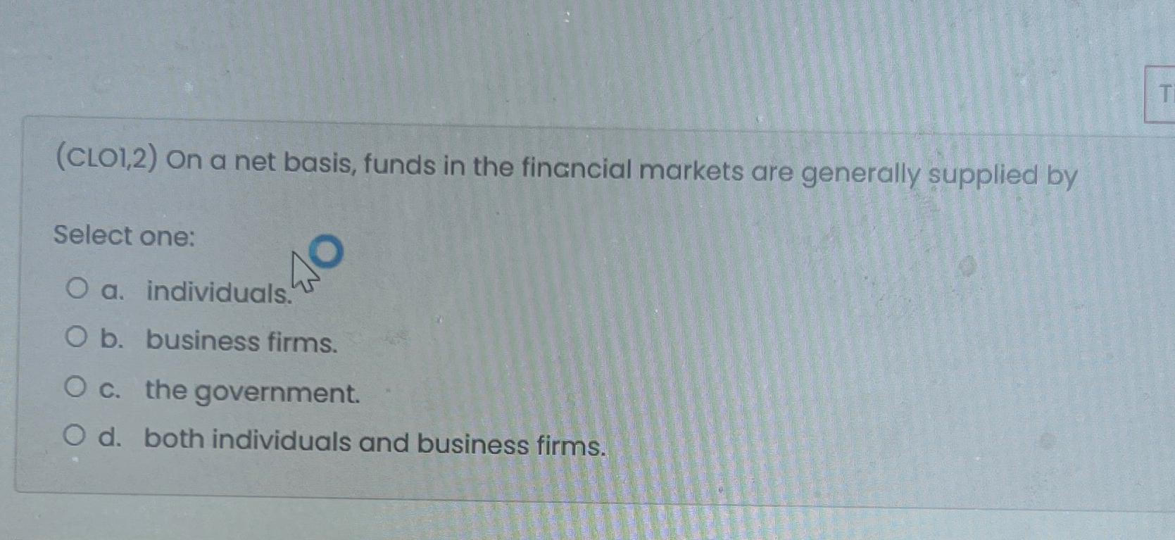 ( C L O l , 2 ) On a net basis, funds in the