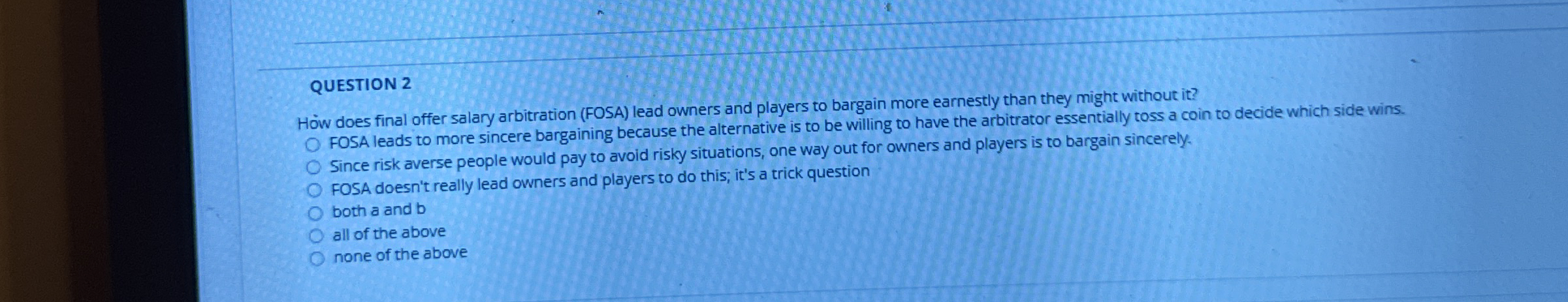 QUESTION 2 H w does final offer salary
