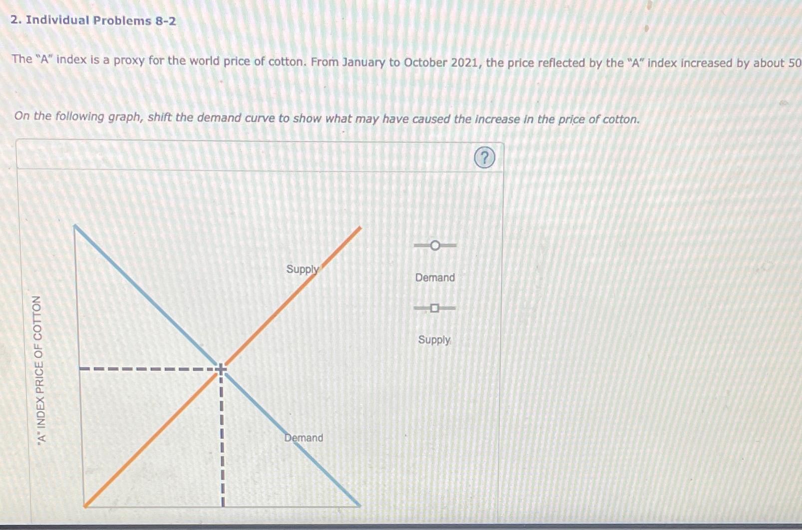 Individual Problems 8 - 2 The " A " index is a