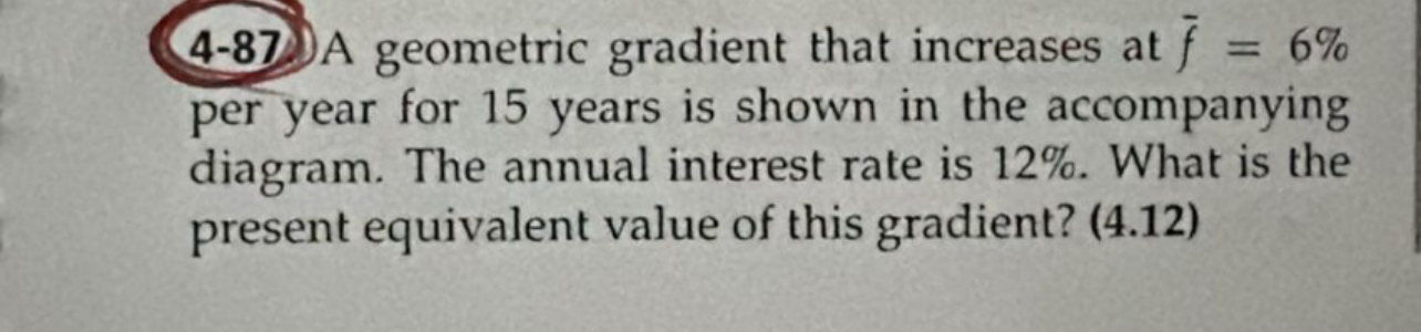 4 - 8 7 . A geometric gradient that increases at