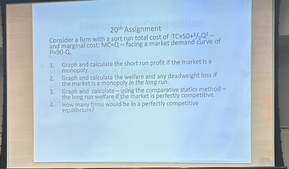 \ ( 2 0 ^ { \ text { th } } \ ) Assignment