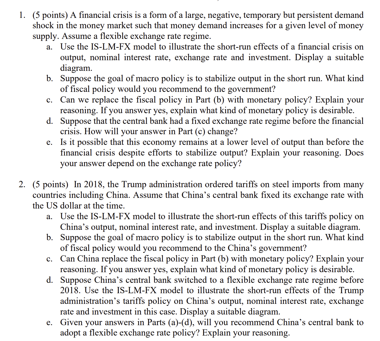 PLEASE INCLUDE DIAGRAMS 1 . ( 5 points ) A