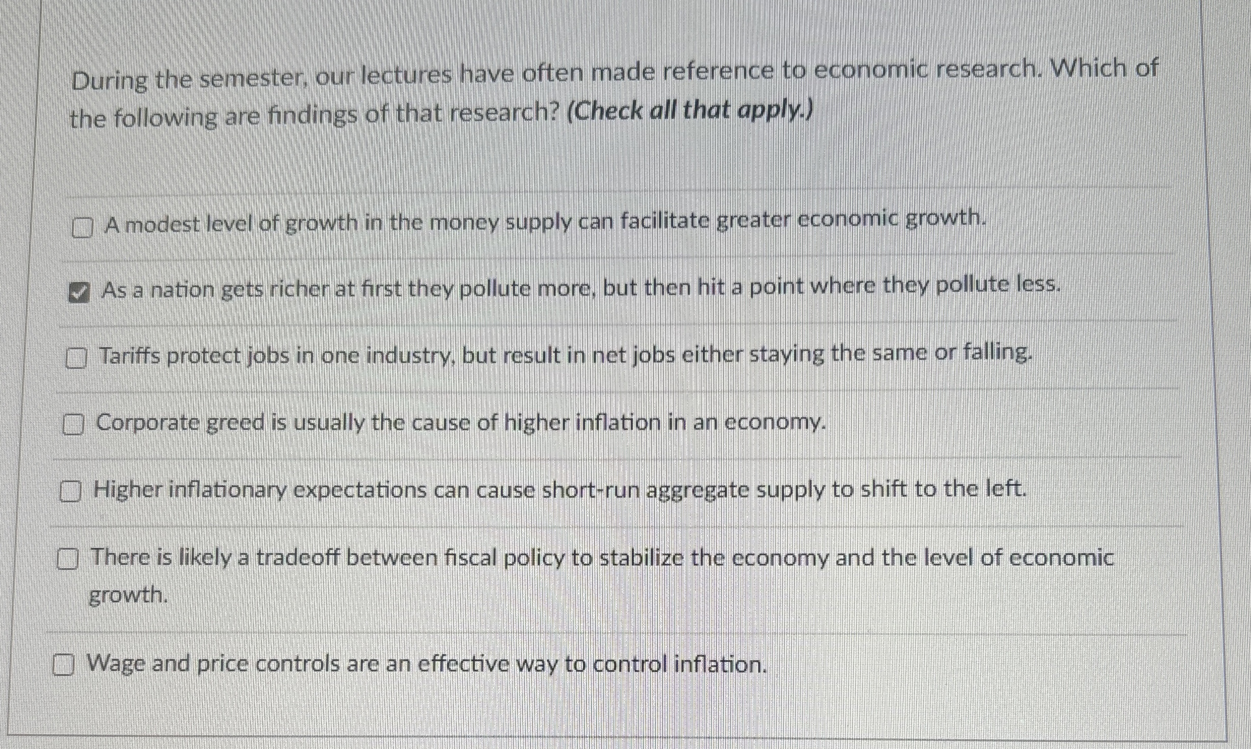 During the semester, our lectures have often made