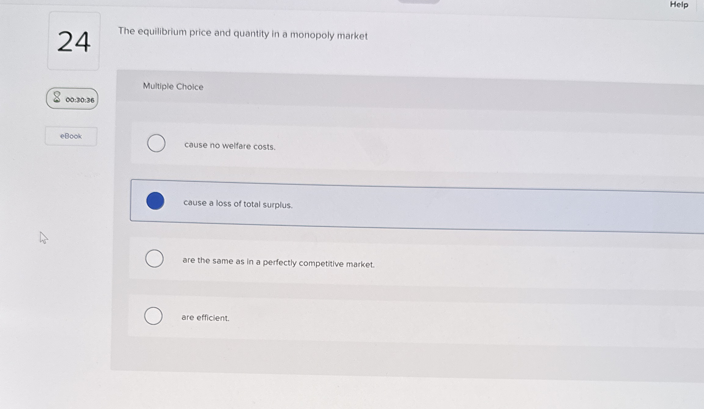 Help 2 4 The equilibrium price and quantity in a
