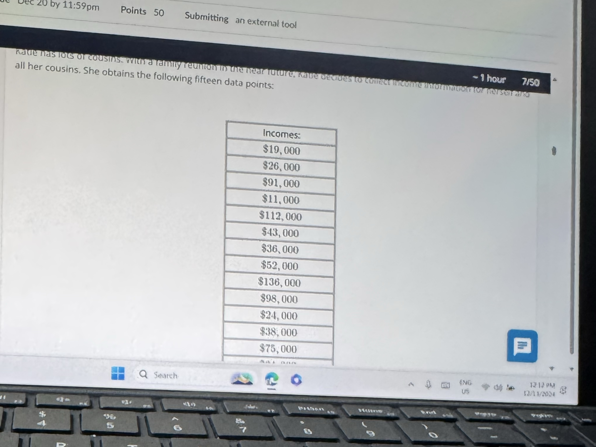 Points 5 0 Submitting an external tow all her