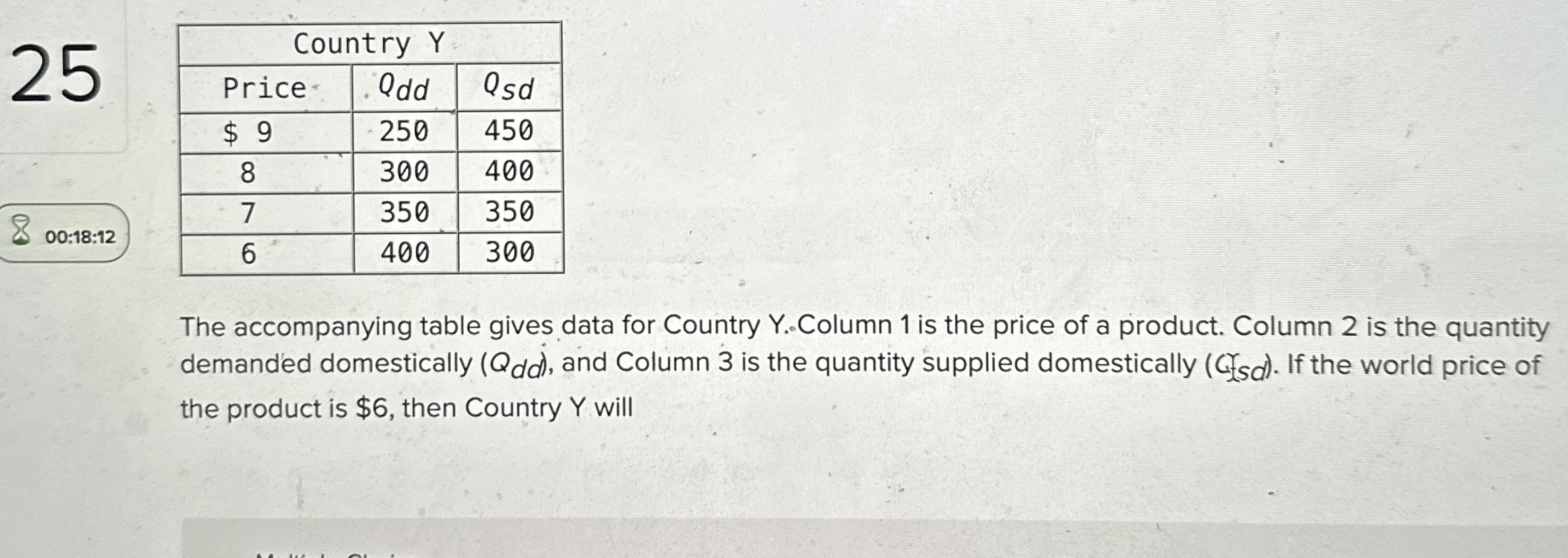 2 5 0 0 : 1 8 : 1 2 \ table [ [ Country Y ] , [