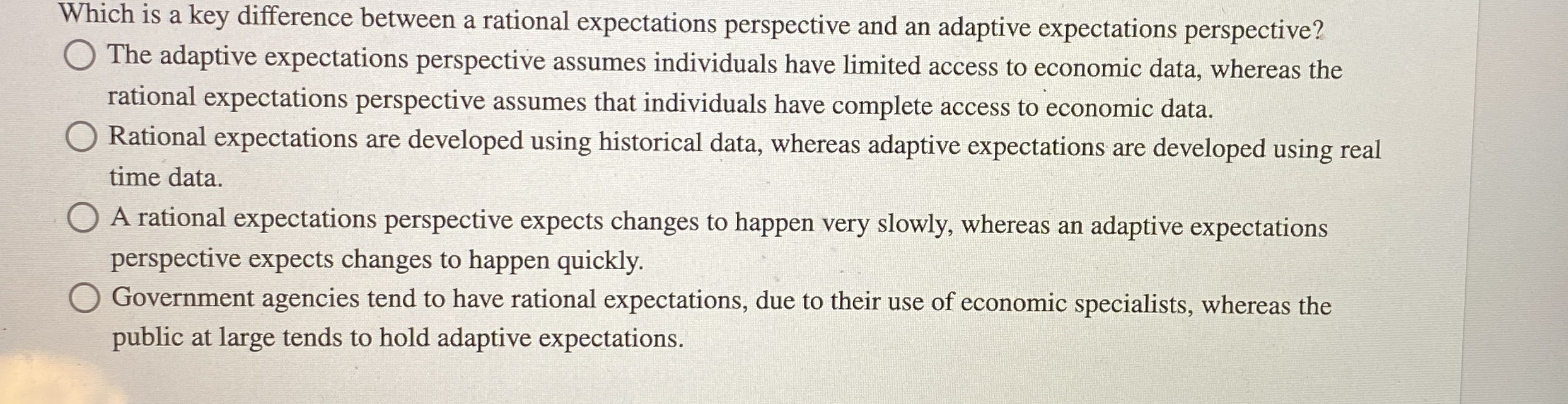 Which is a key difference between a rational