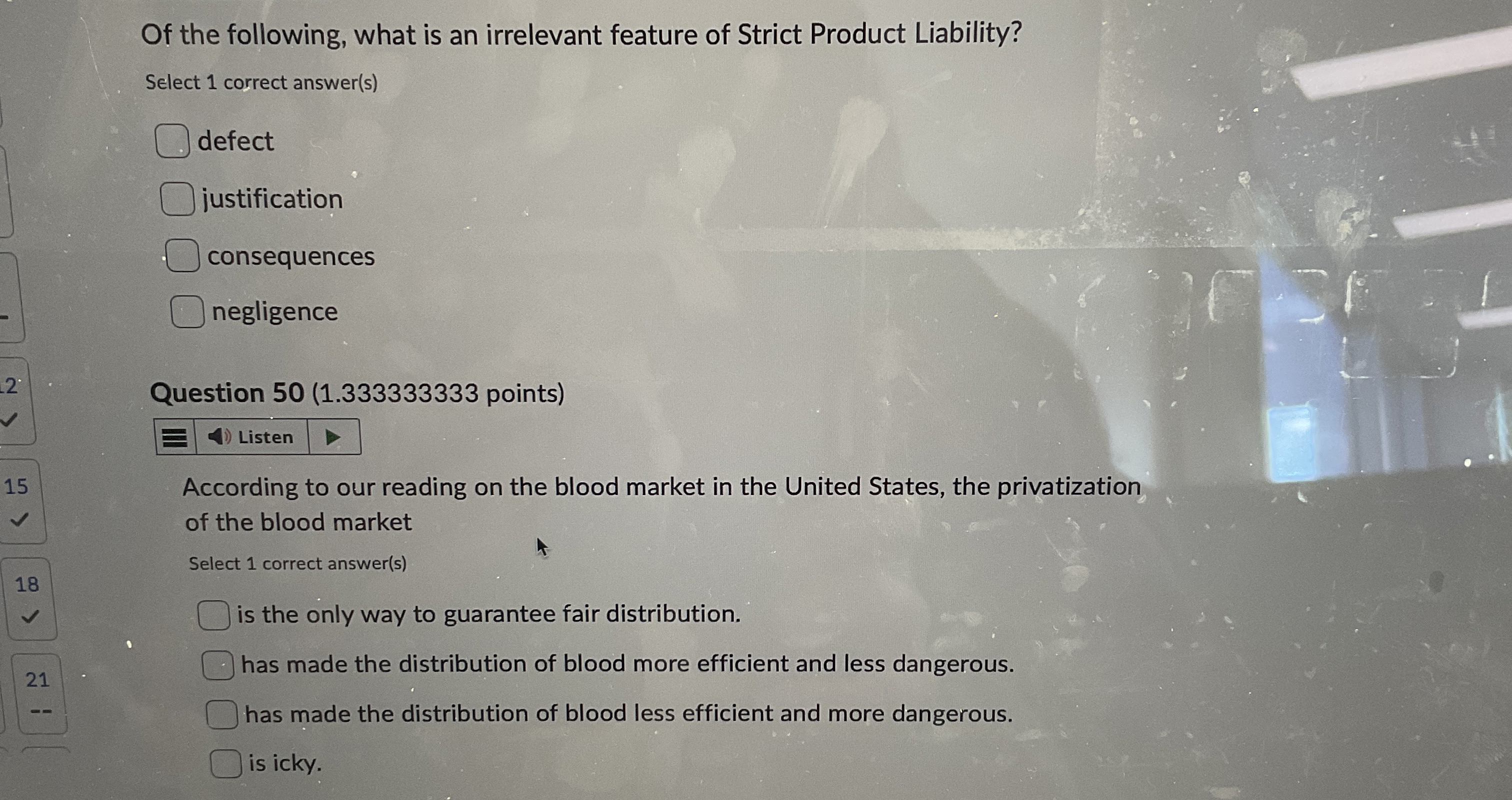 Of the following, what is an irrelevant feature