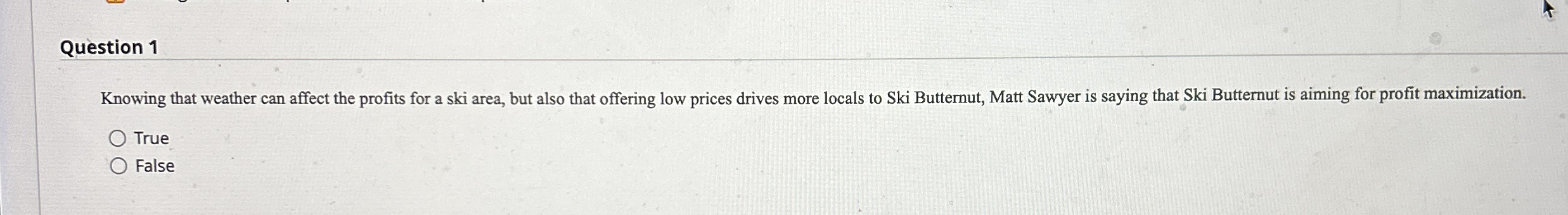 Question 1 Knowing that weather can affect the