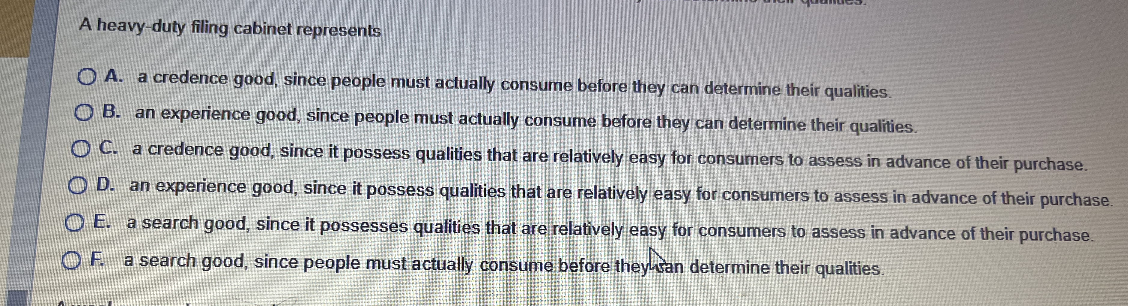 A heavy - duty filing cabinet represents A . a