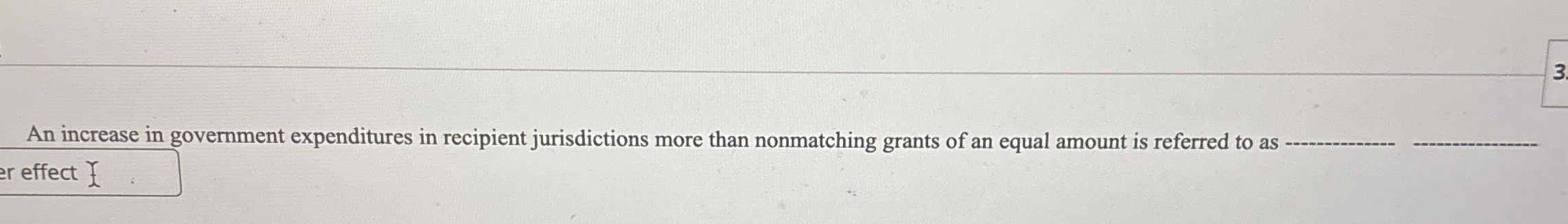 An increase in government expenditures in