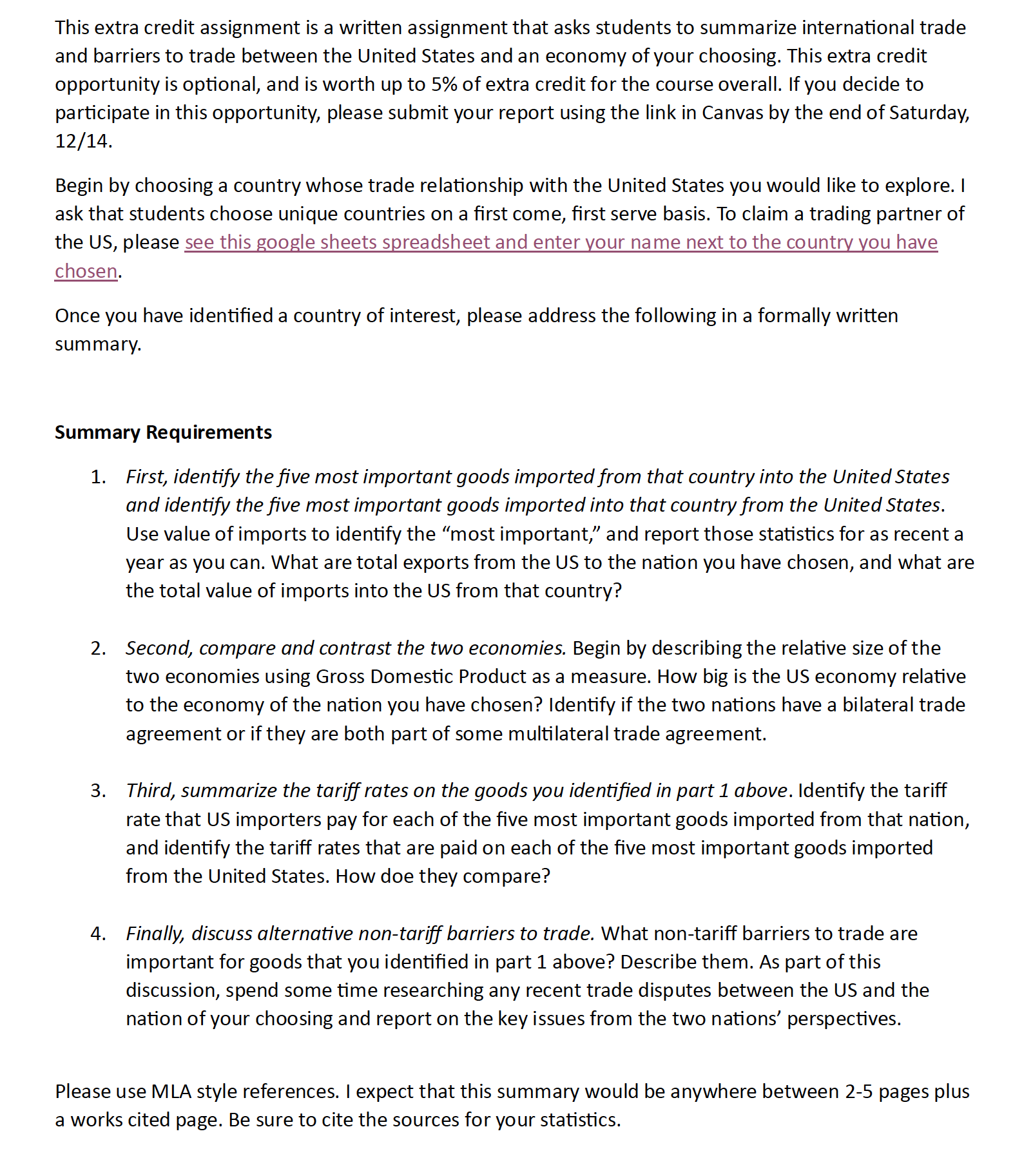 This extra credit assignment is a written