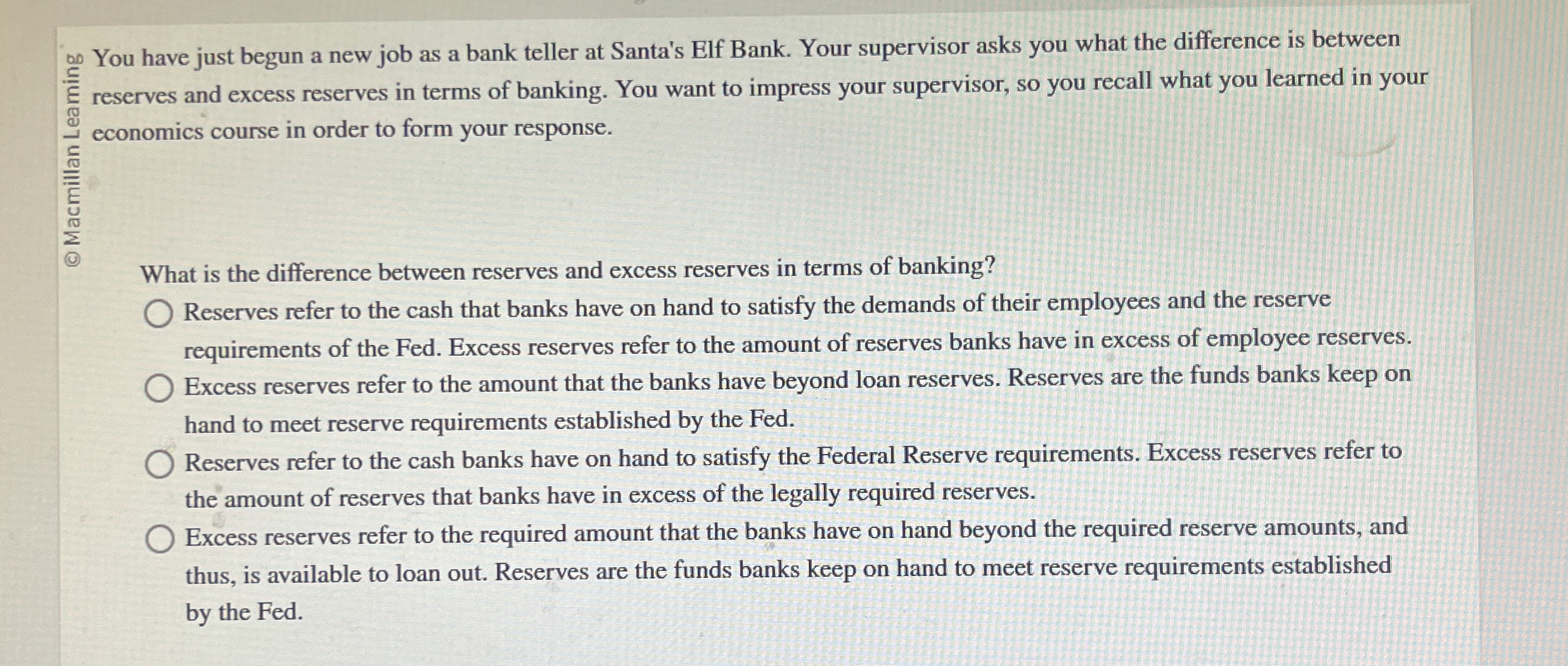 What is the difference between reserves and