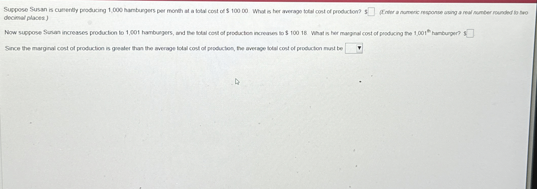 Suppose Susan is currently producing 1 , 0 0 0