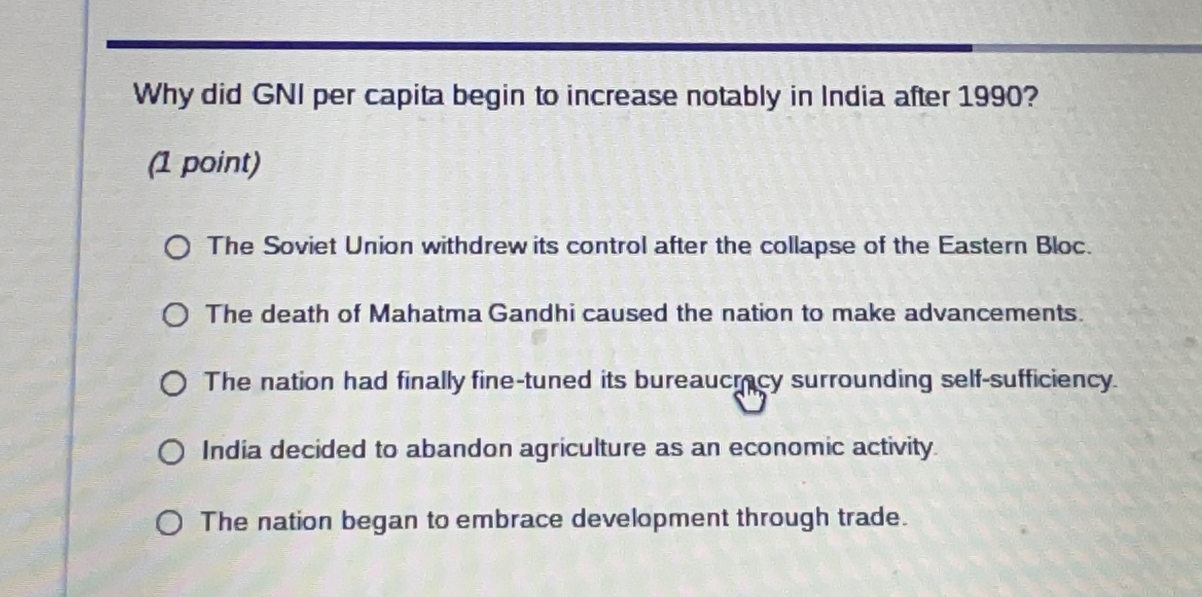 Why did GNI per capita begin to increase notably