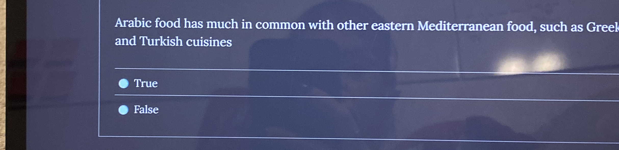 Arabic food has much in common with other eastern