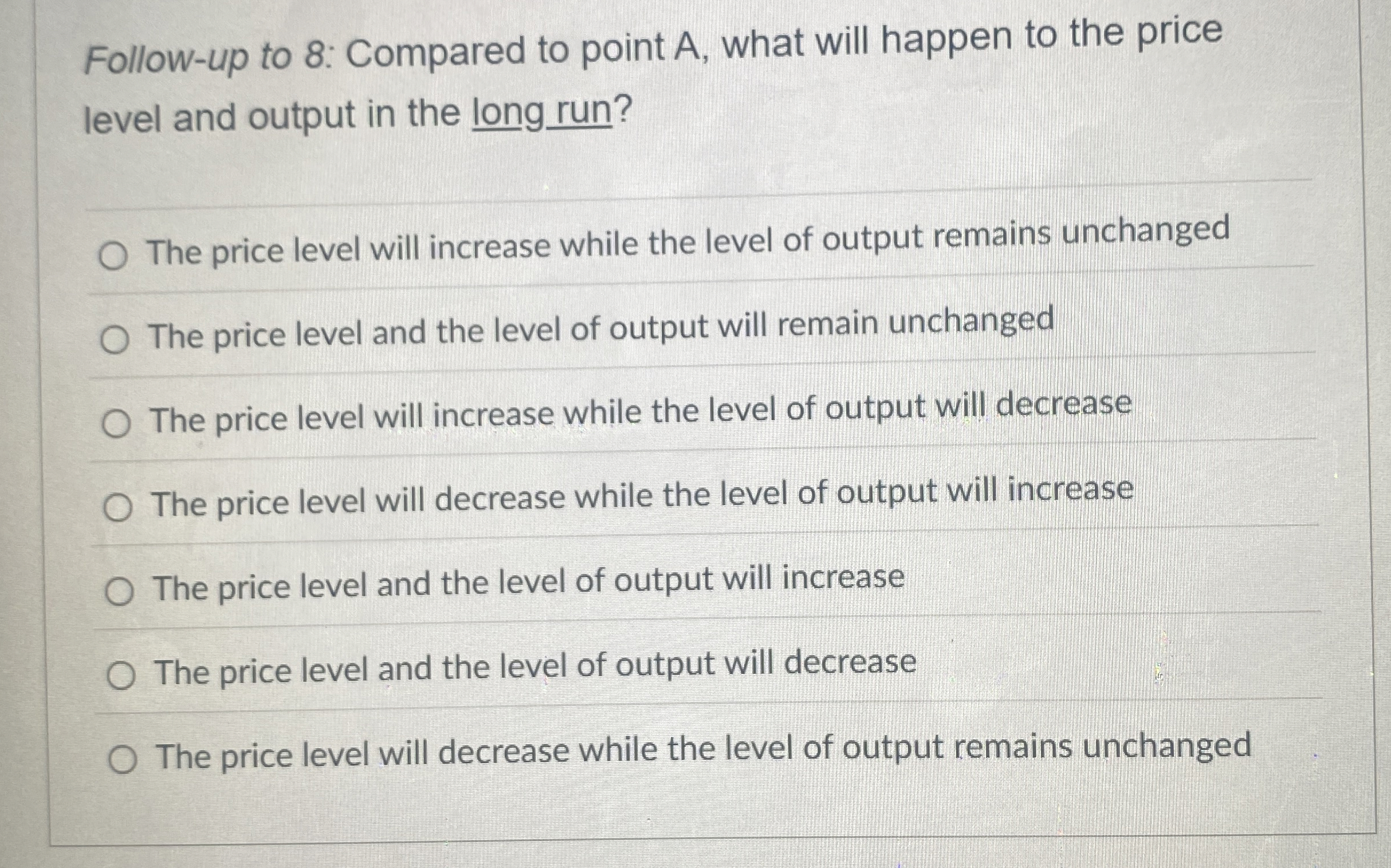 How to solve Follow - up to 8 : Compared to point