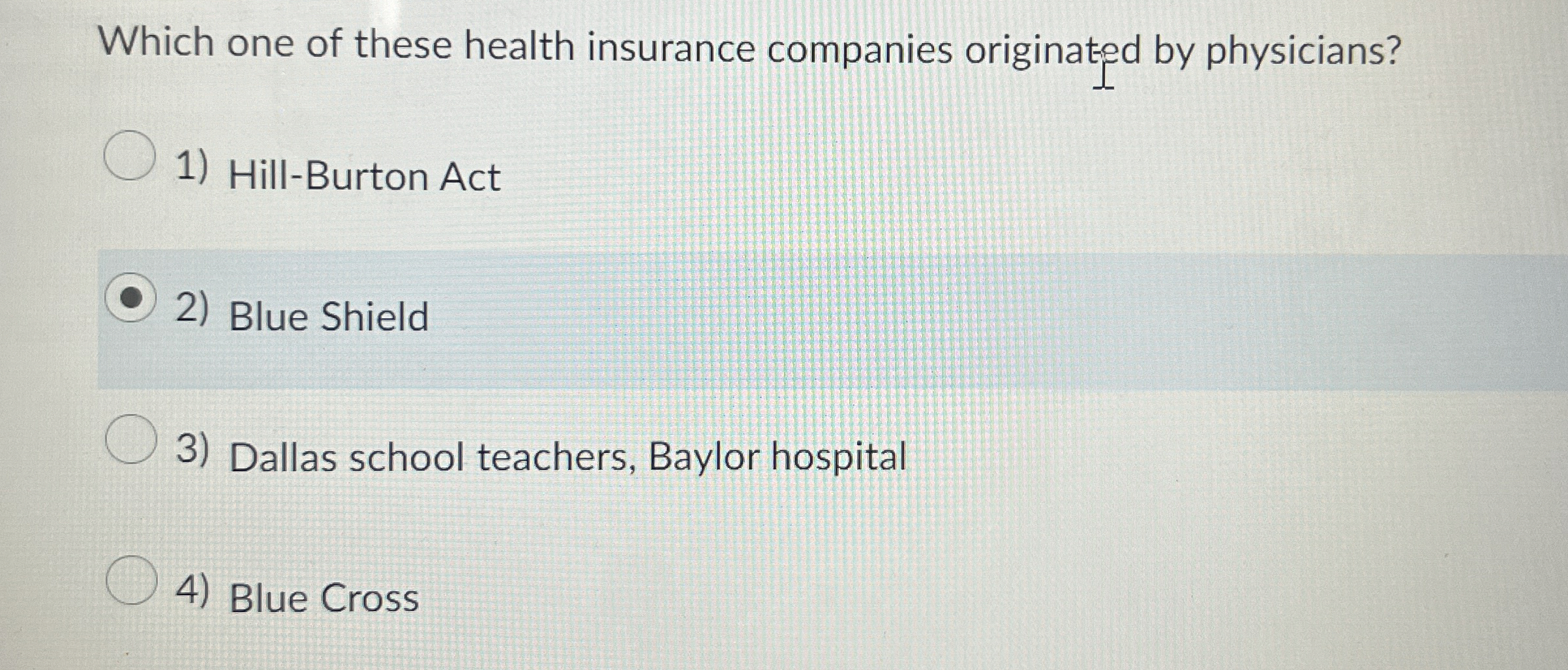 Which one of these health insurance companies