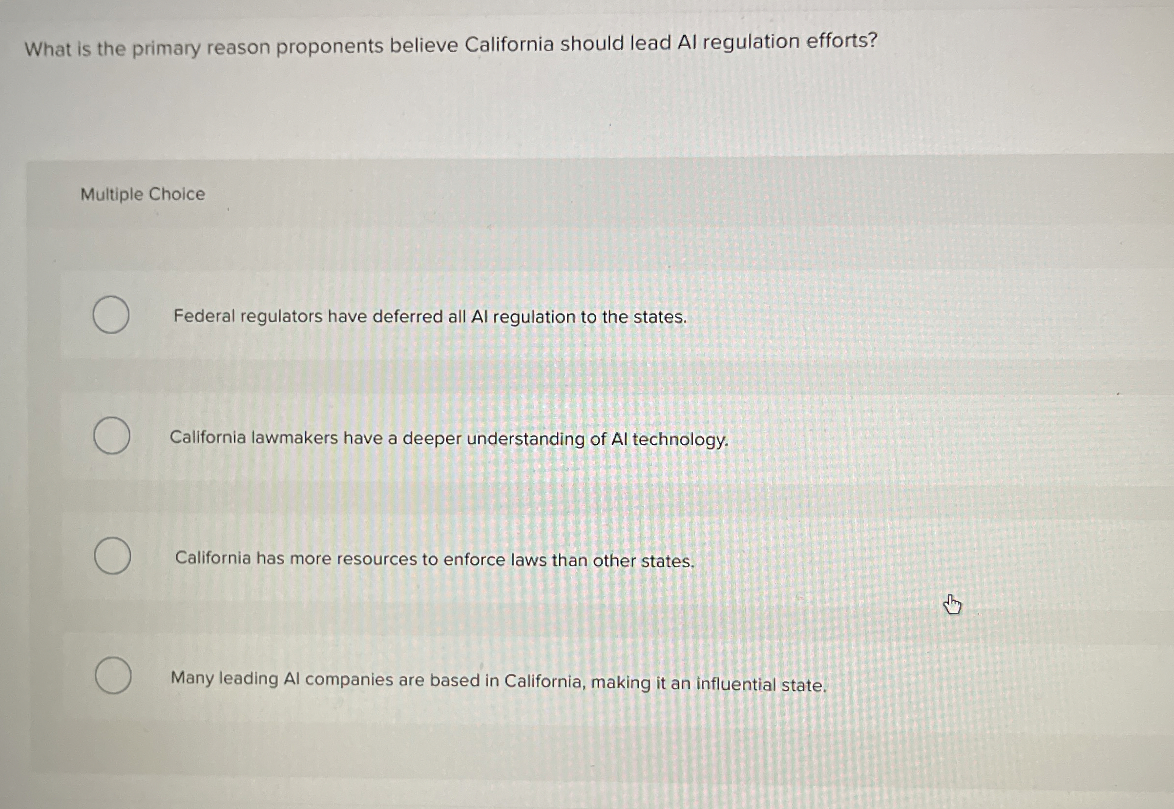 What is the primary reason proponents believe