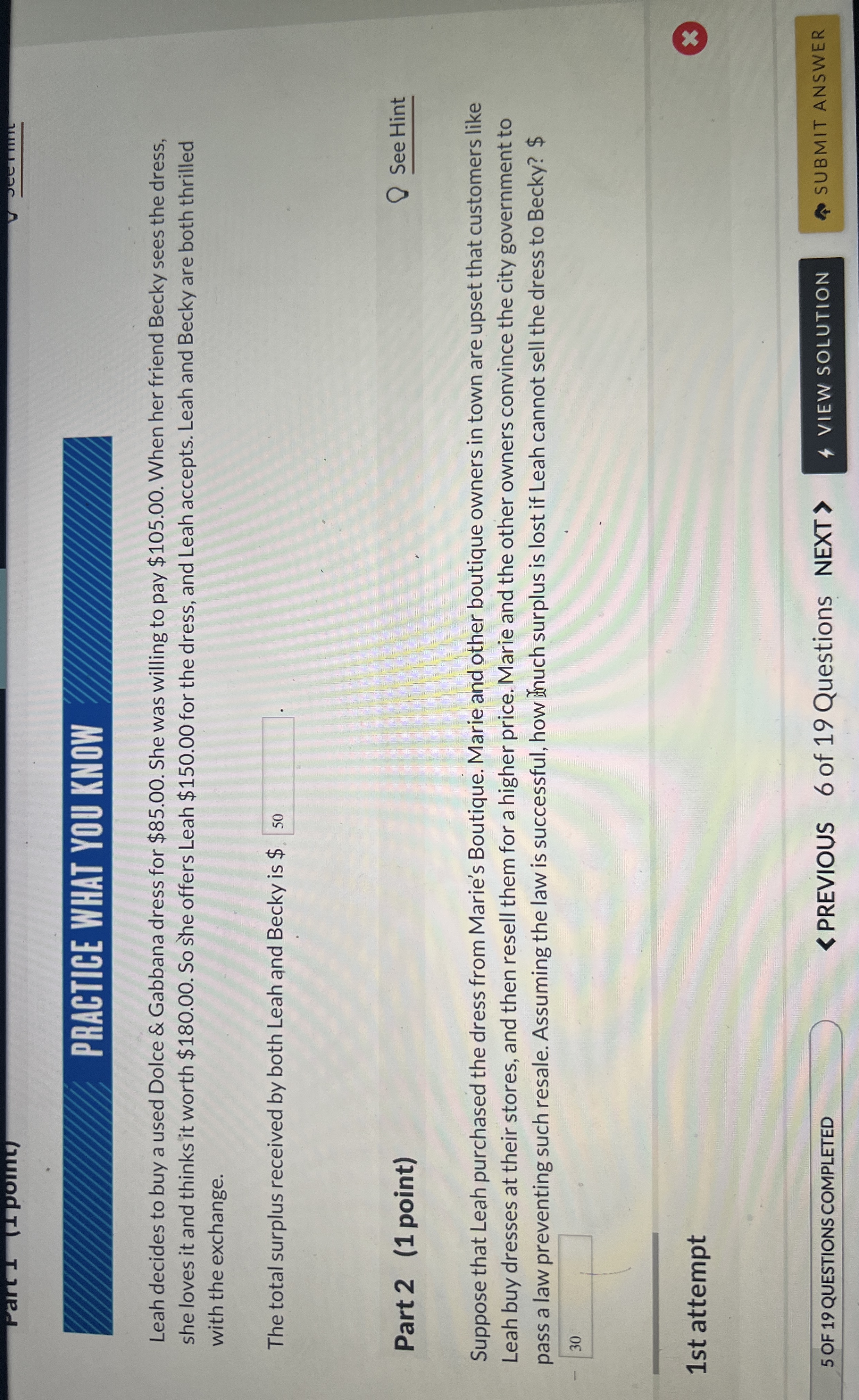 PRACTICE WHAT YOU KNOW Leah decides to buy a used