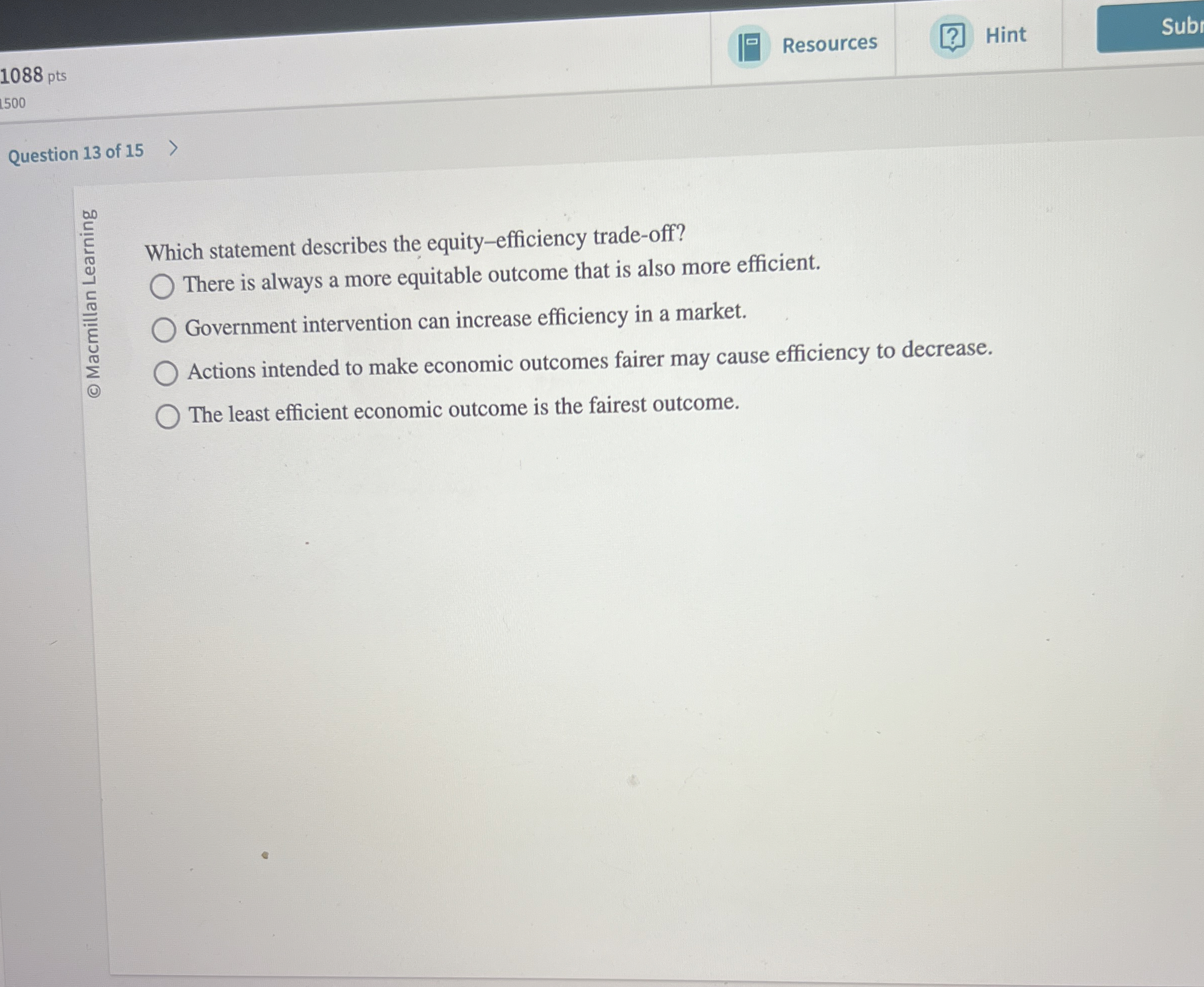 Resources Hint Sub 1 0 8 8 pts 1 5 0 0 Question 1