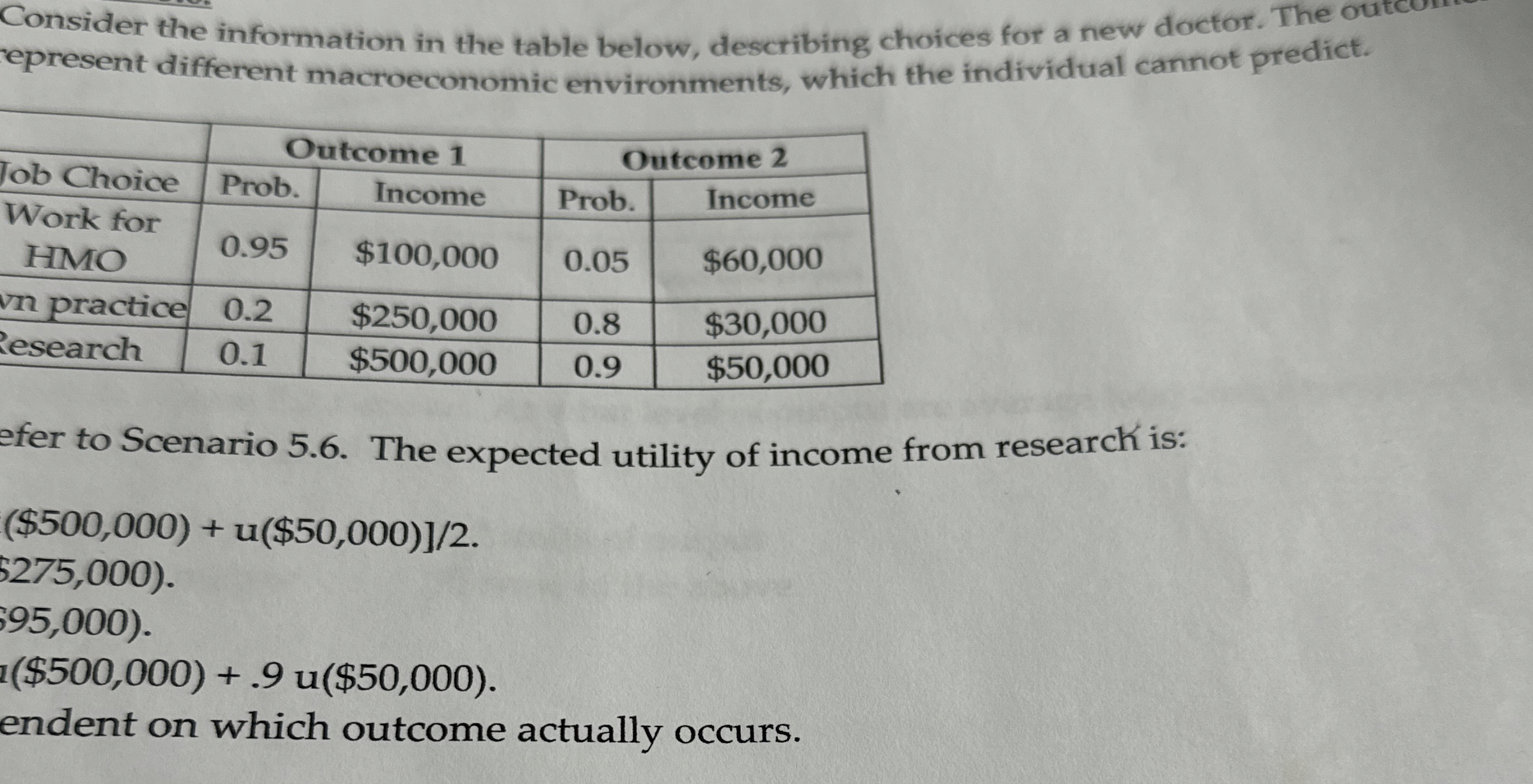 epresent different macroeconomic environments,