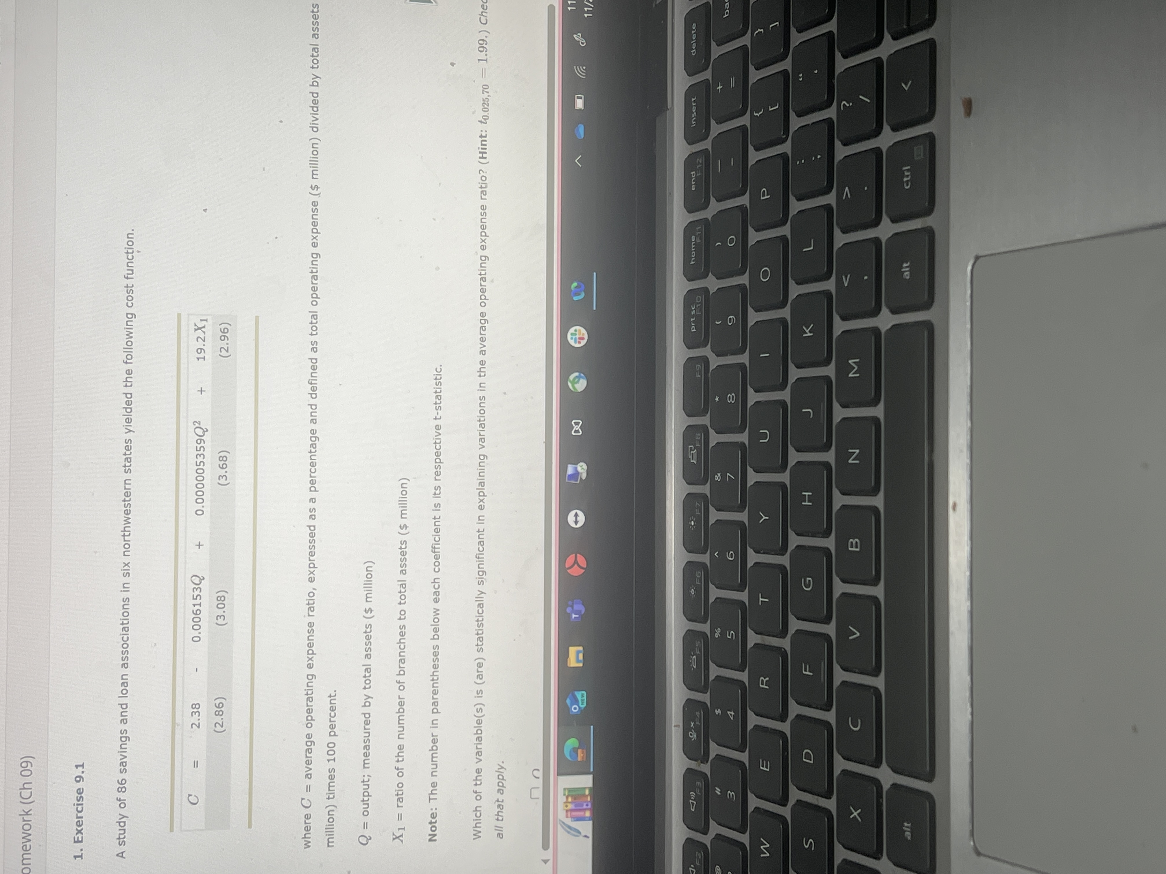 1 . Exercise 9 . 1 A study of 8 6 savings and