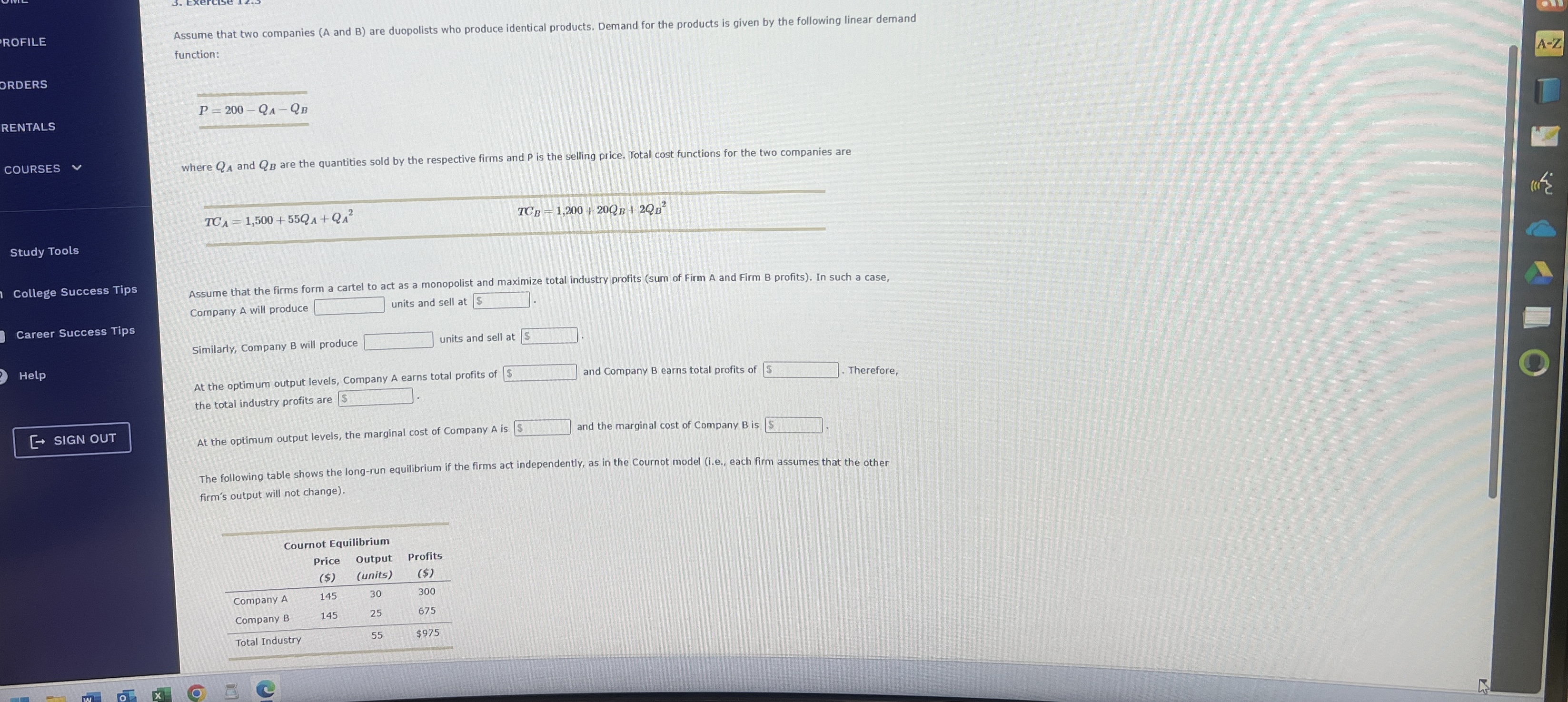 function P = 2 0 0 - Q A - Q n where Q A and Q n