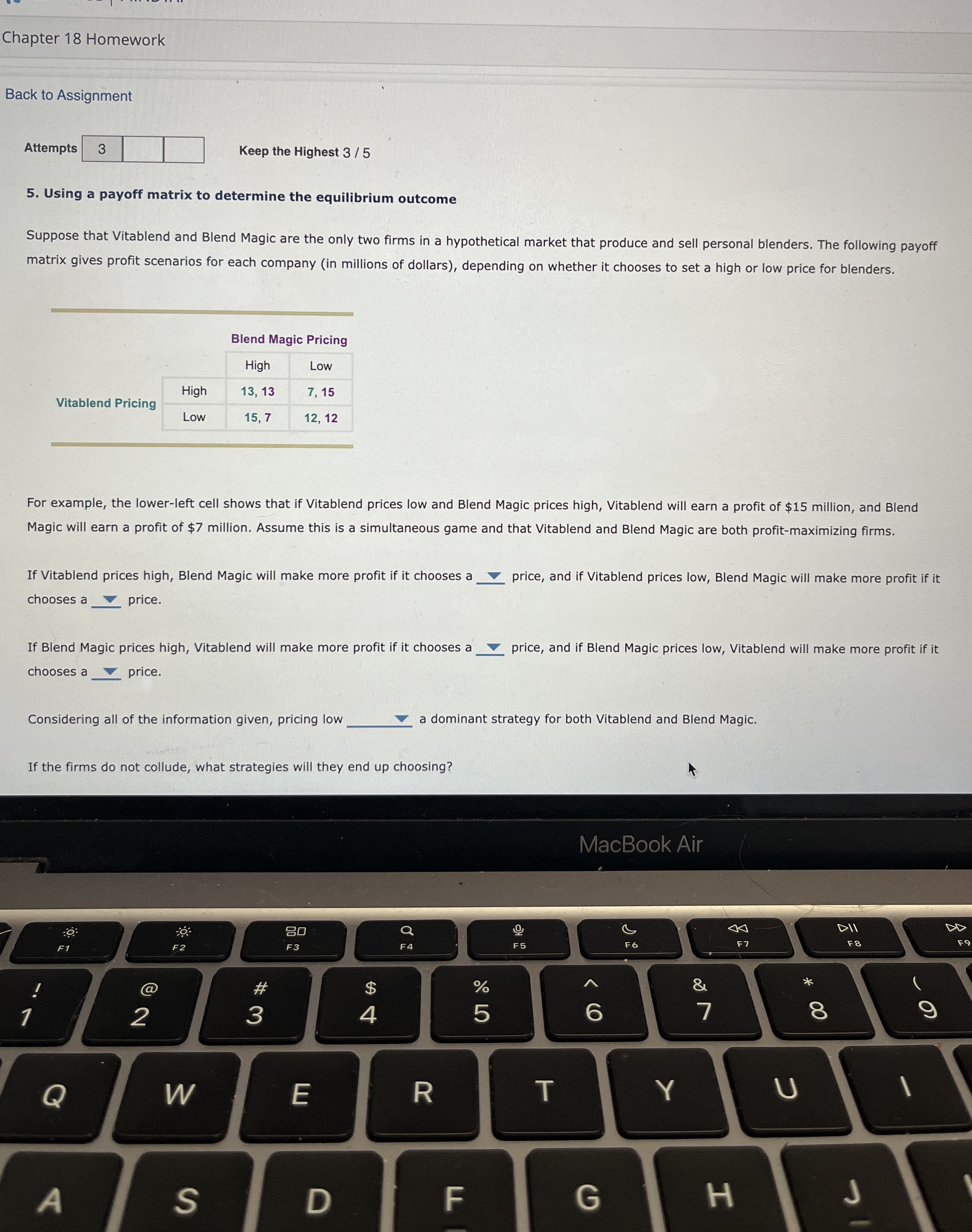 Chapter 1 8 Homework Back to Assignment Attempts