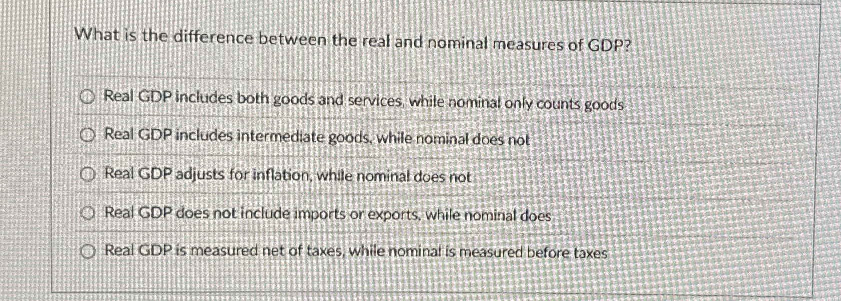 What is the difference between the real and