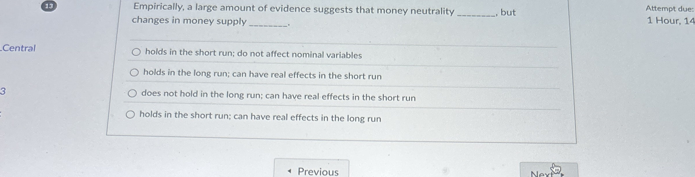 1 3 Empirically, a large amount of evidence
