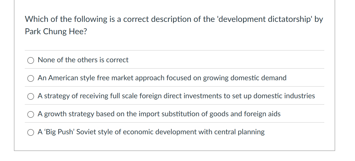 Which of the following is a correct description