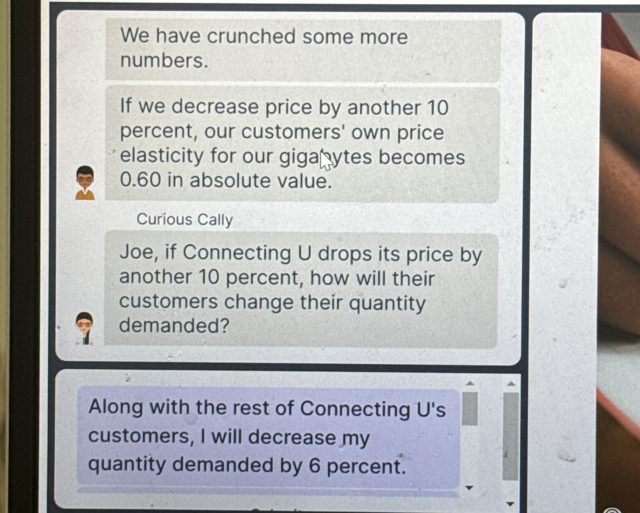 We have crunched some more numbers. If we