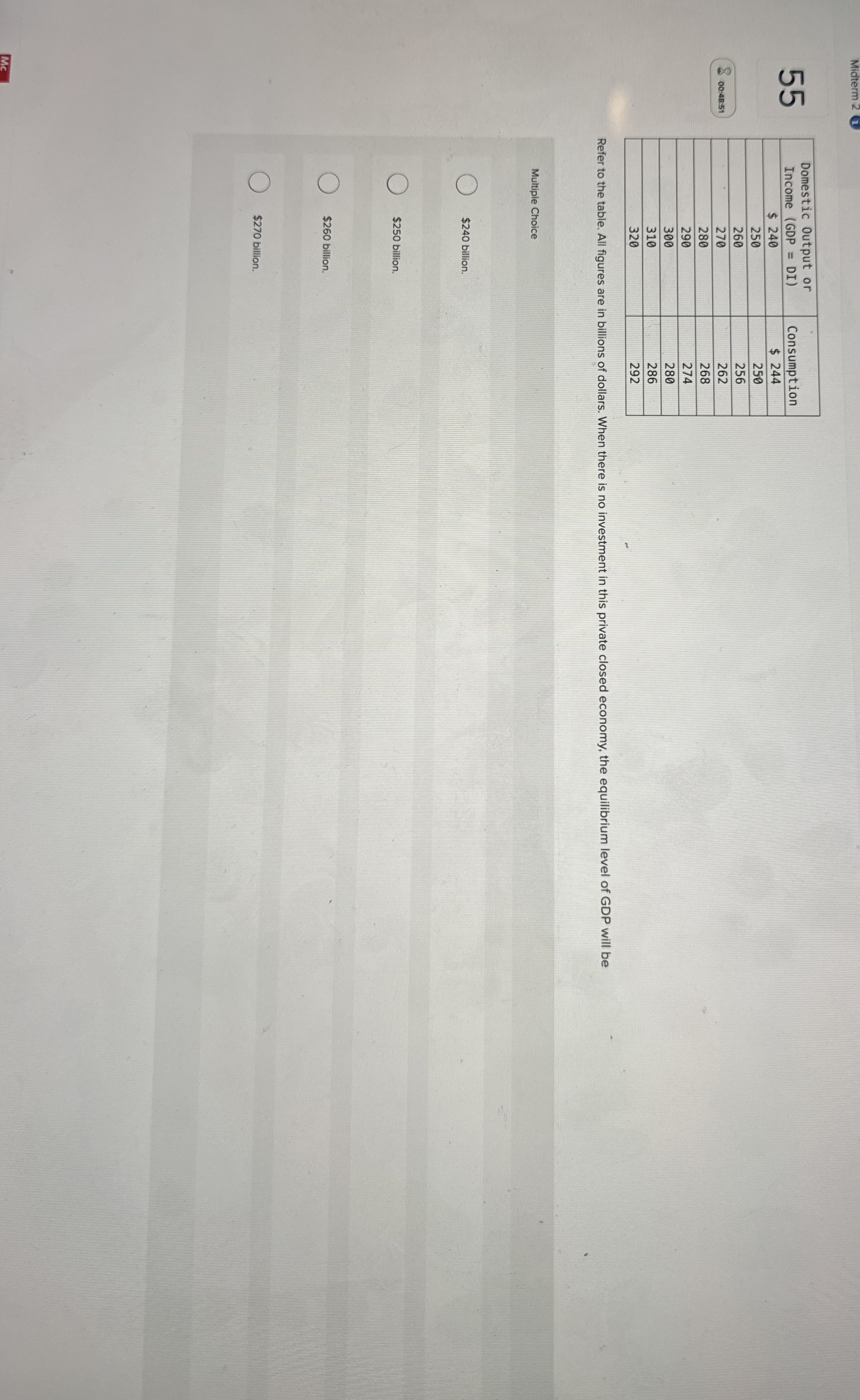 Midterm 2 5 5 \ begin { tabular } { | c | c | } \