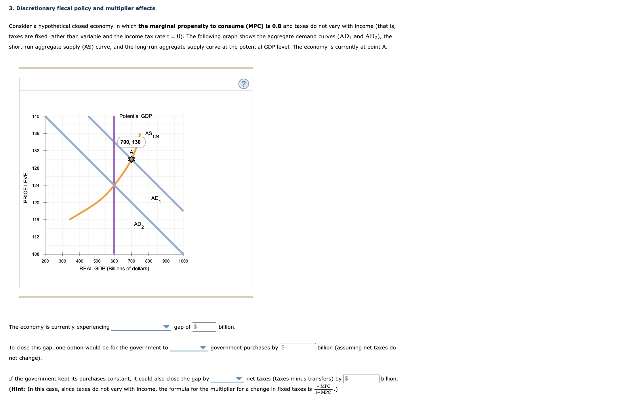Consider a hypothetical closed economy in which