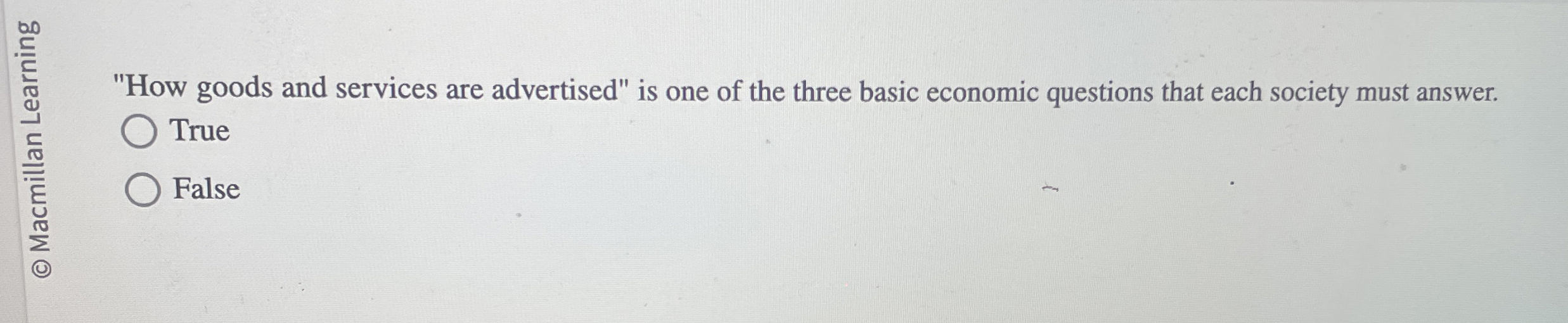 "How goods and services are advertised" is one of