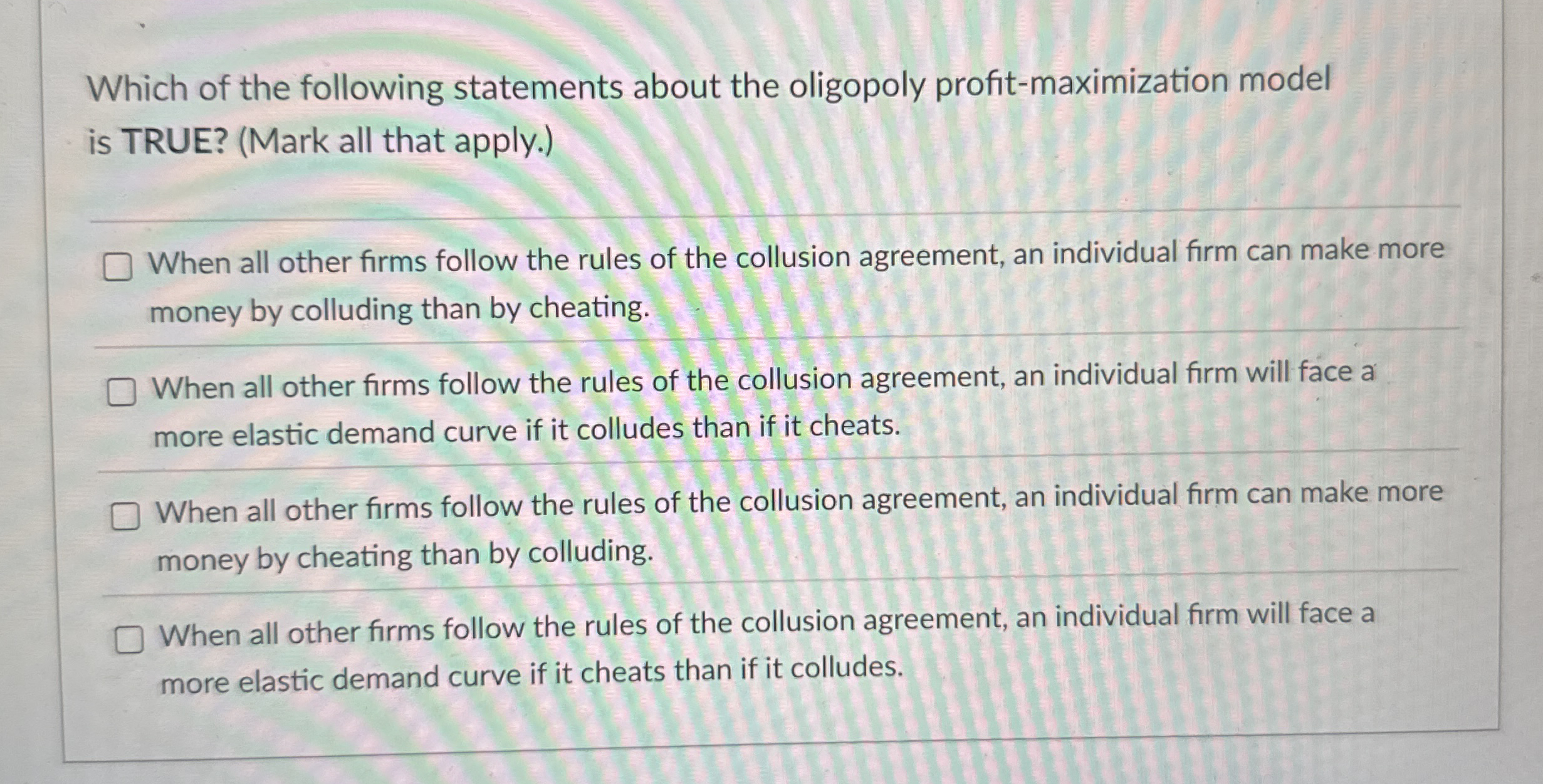 Which of the following statements about the