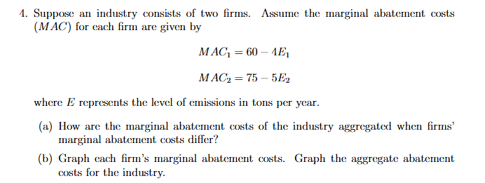 Suppose a n industry consists o f two firms.
