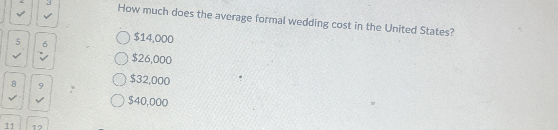 How much does the average formal wedding cost in