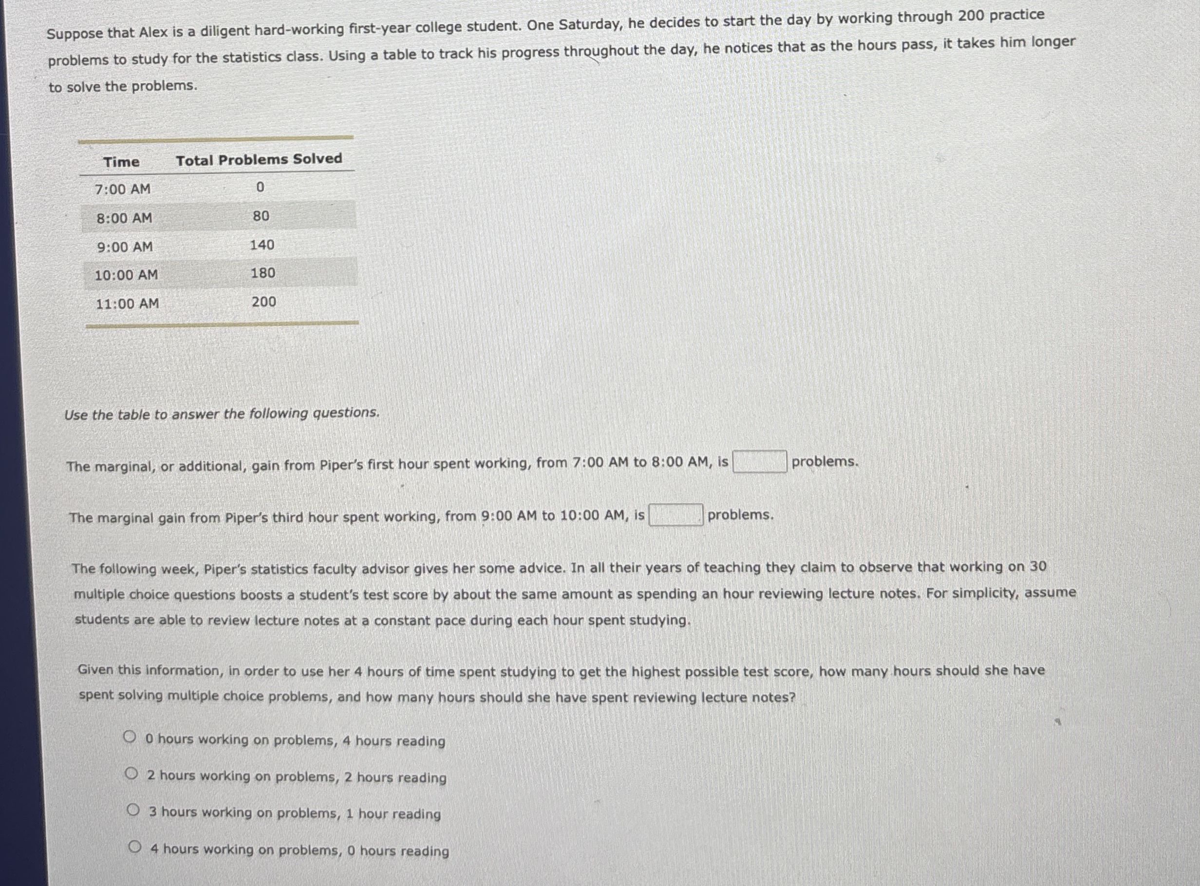 Suppose that Alex is a diligent hard - working