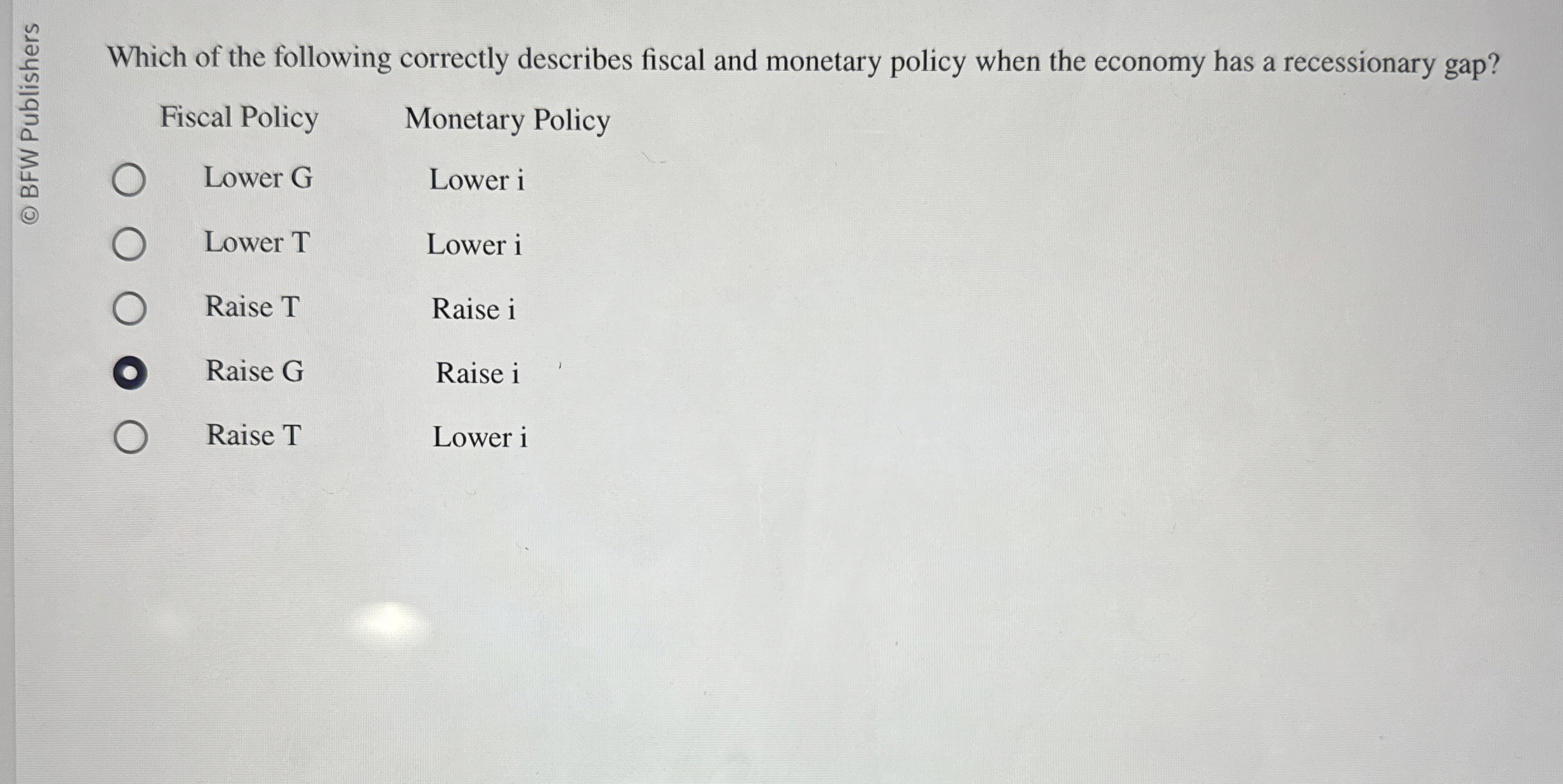 Which of the following correctly describes fiscal