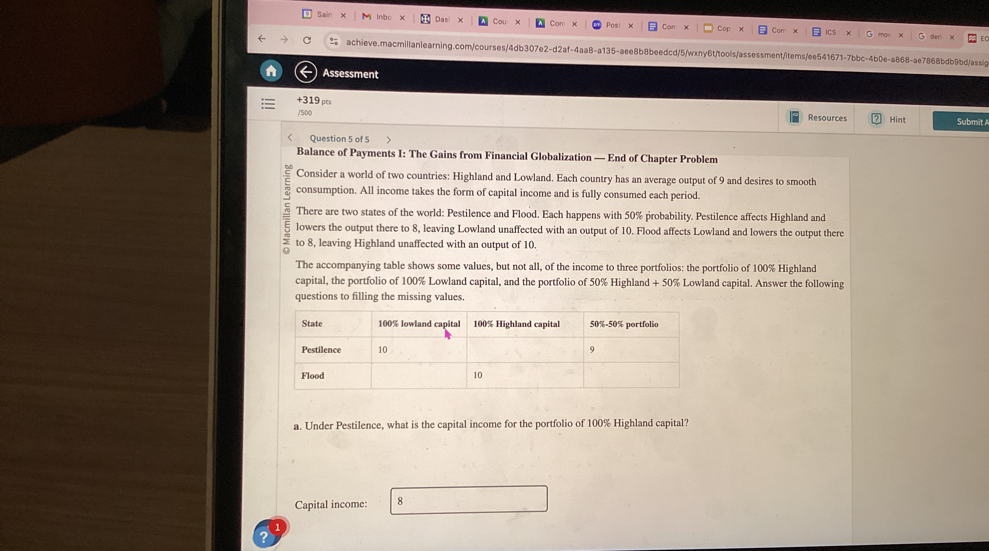 Assessment + 3 1 9 pts 1 5 0 0 Resources Hint
