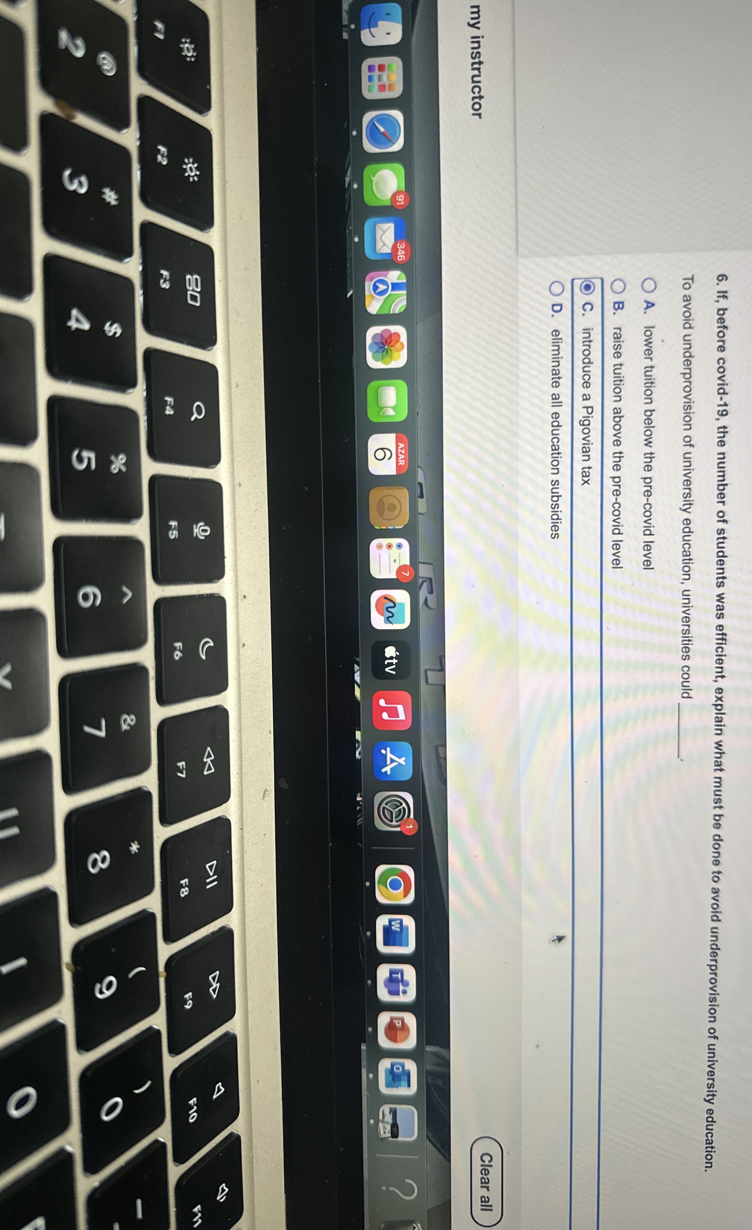 If , before covid - 1 9 , the number of students