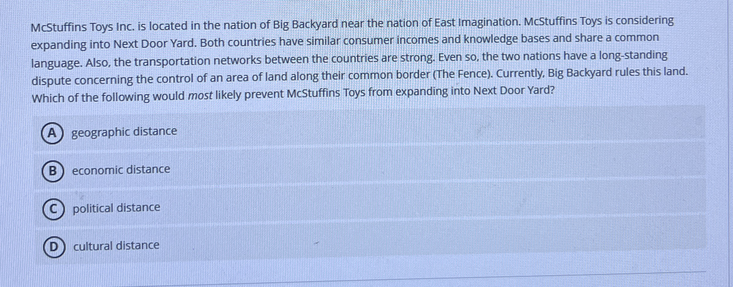 McStuffins Toys Inc. is located in the nation of