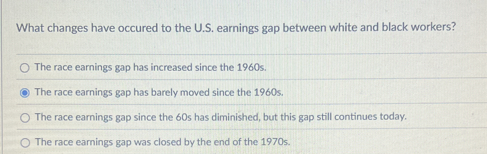 What changes have occured to the U . S . earnings