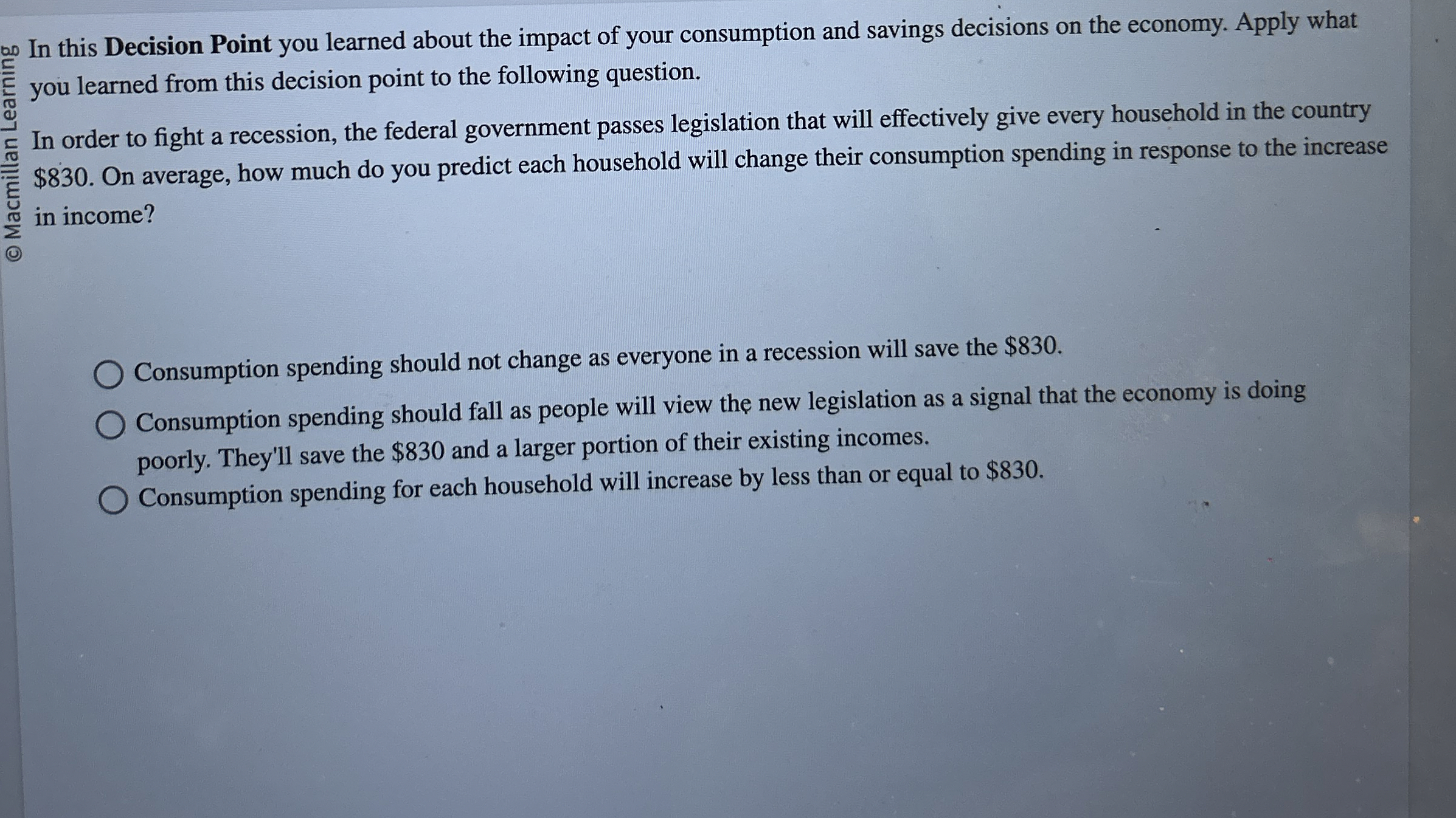 In this Decision Point you learned about the